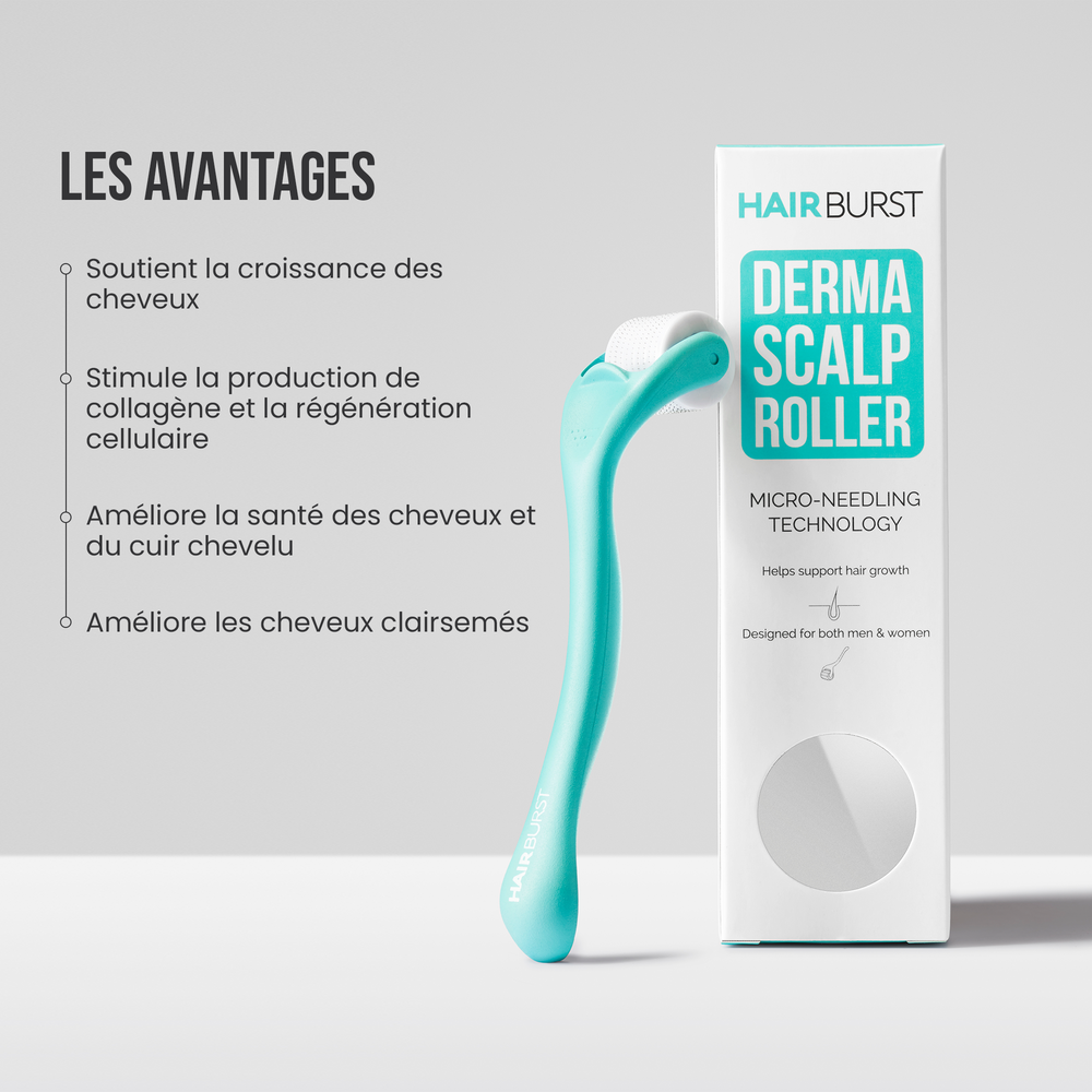 DermaRoller cuir chevelu - pour les cheveux clairsemés