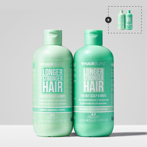 Shampoing et après-shampoing pour le cuir chevelu et les racines à tendance grasse