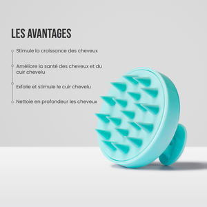 Brosse de massage stimulante pour le cuir chevelu